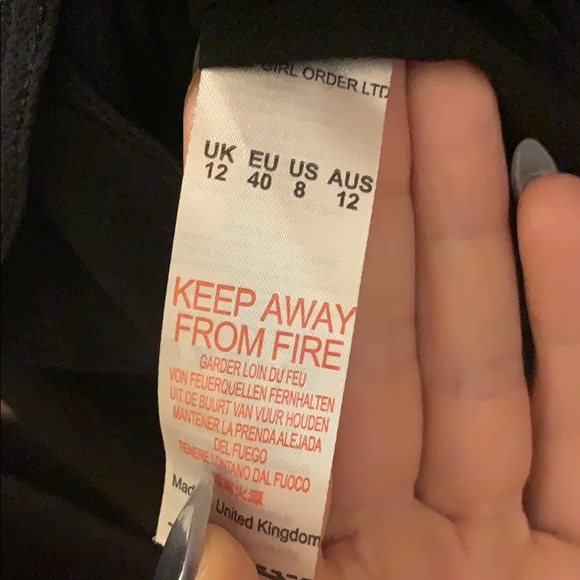 NWT ASOS Goth Beach Coverup - Picture 4 of 5